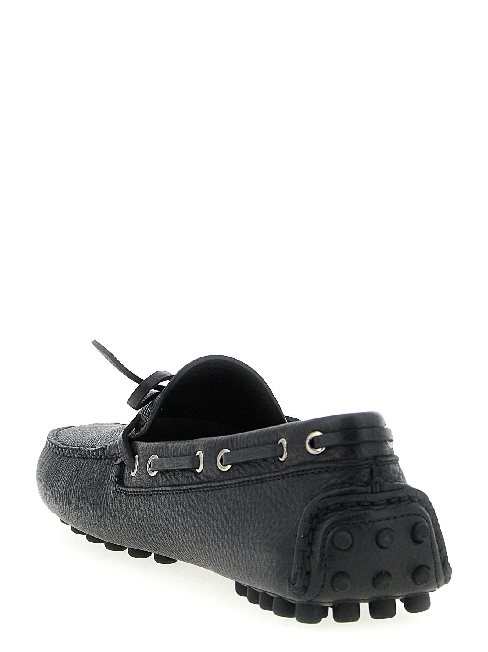 PRADA Leather Loafers Black