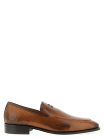 Miu Miu Leather Loafers Brown