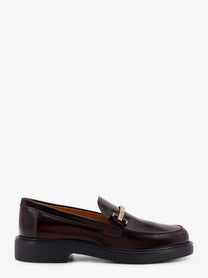 Tod's Women's Leather Loafers Red