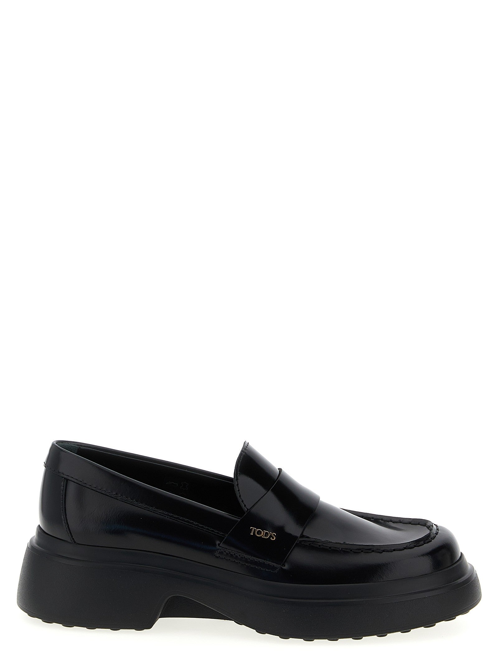 Tod's Leather Loafers Black