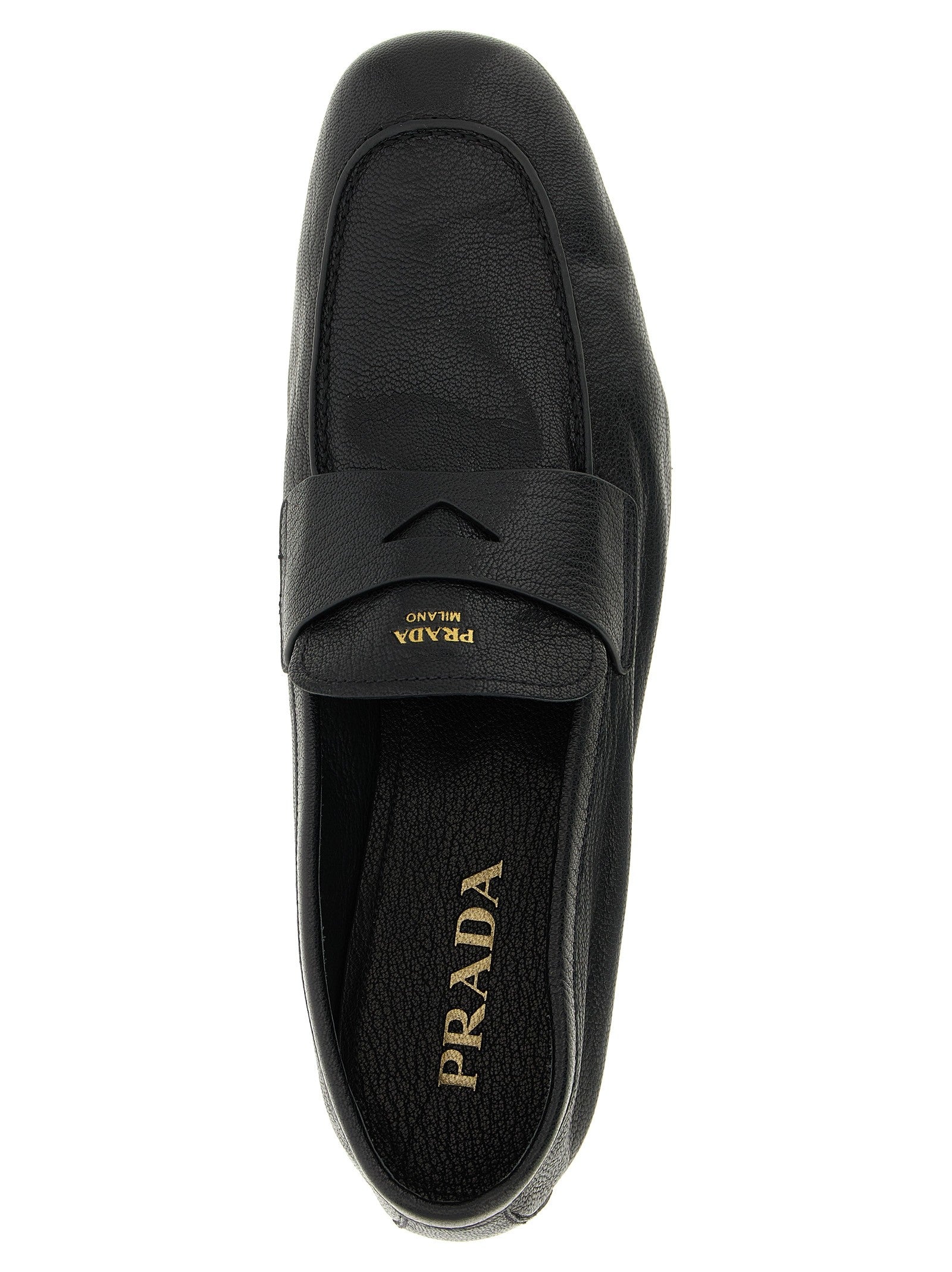 Prada Leather Loafers Black