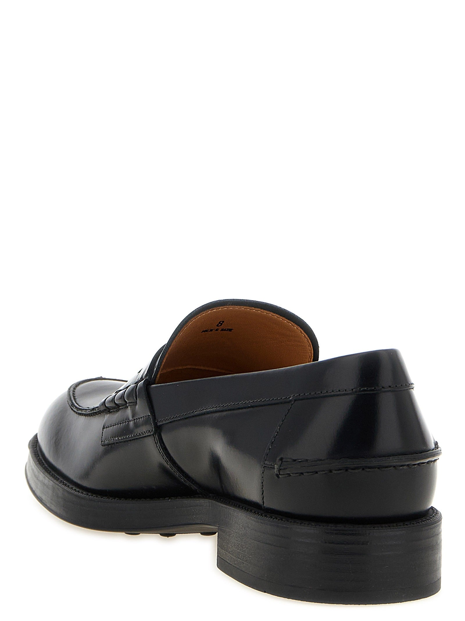 Tod's Leather Loafers Black