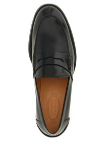 Tod's Leather Loafers Black