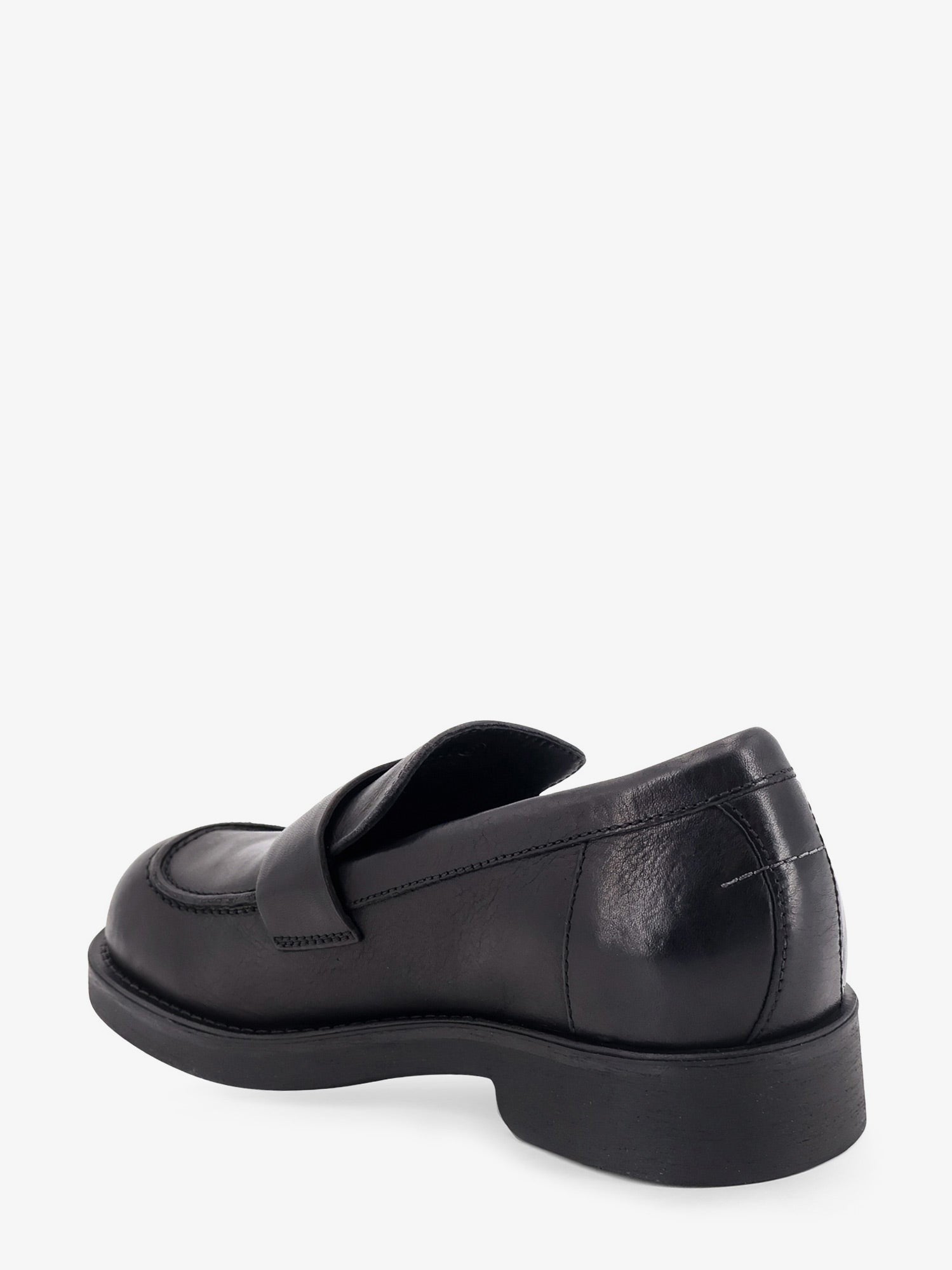 MM6 Maison Margiela Men's Leather Loafers Black