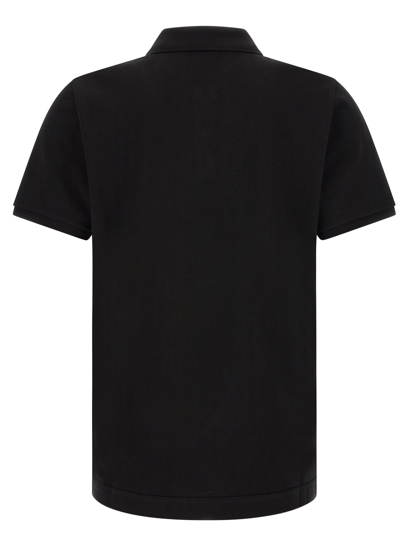 Moncler Leather Polo Shirt Black