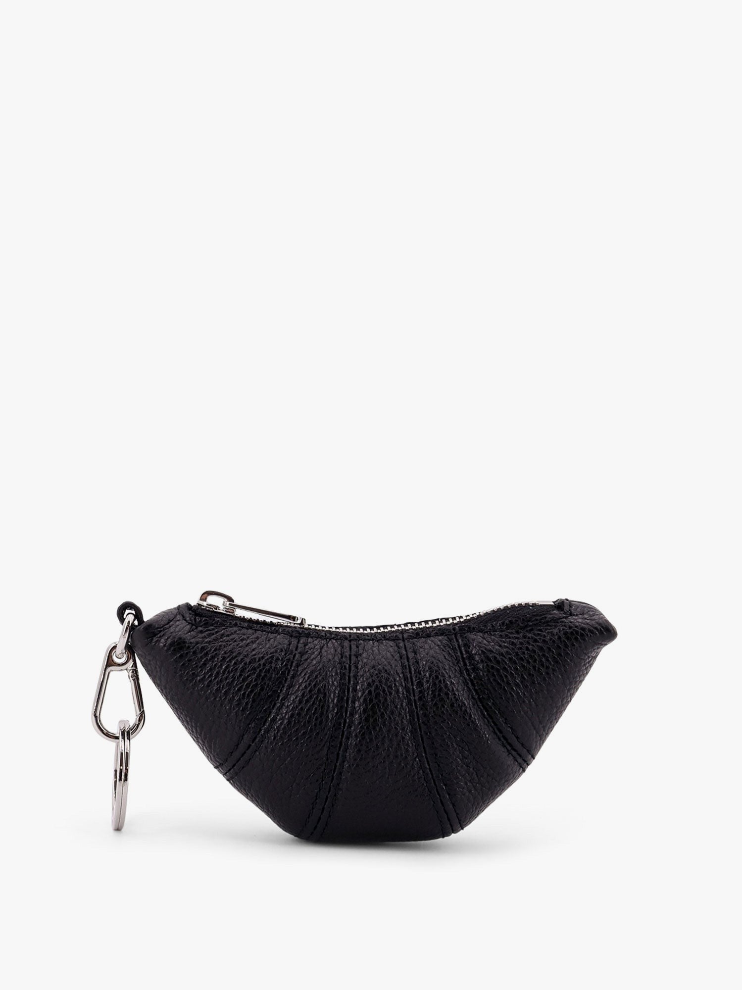 Leather Mini Croissant Keyring