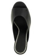 Magda Butrym Leather Mules Black, view 4
