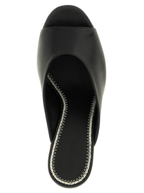 Magda Butrym Leather Mules Black