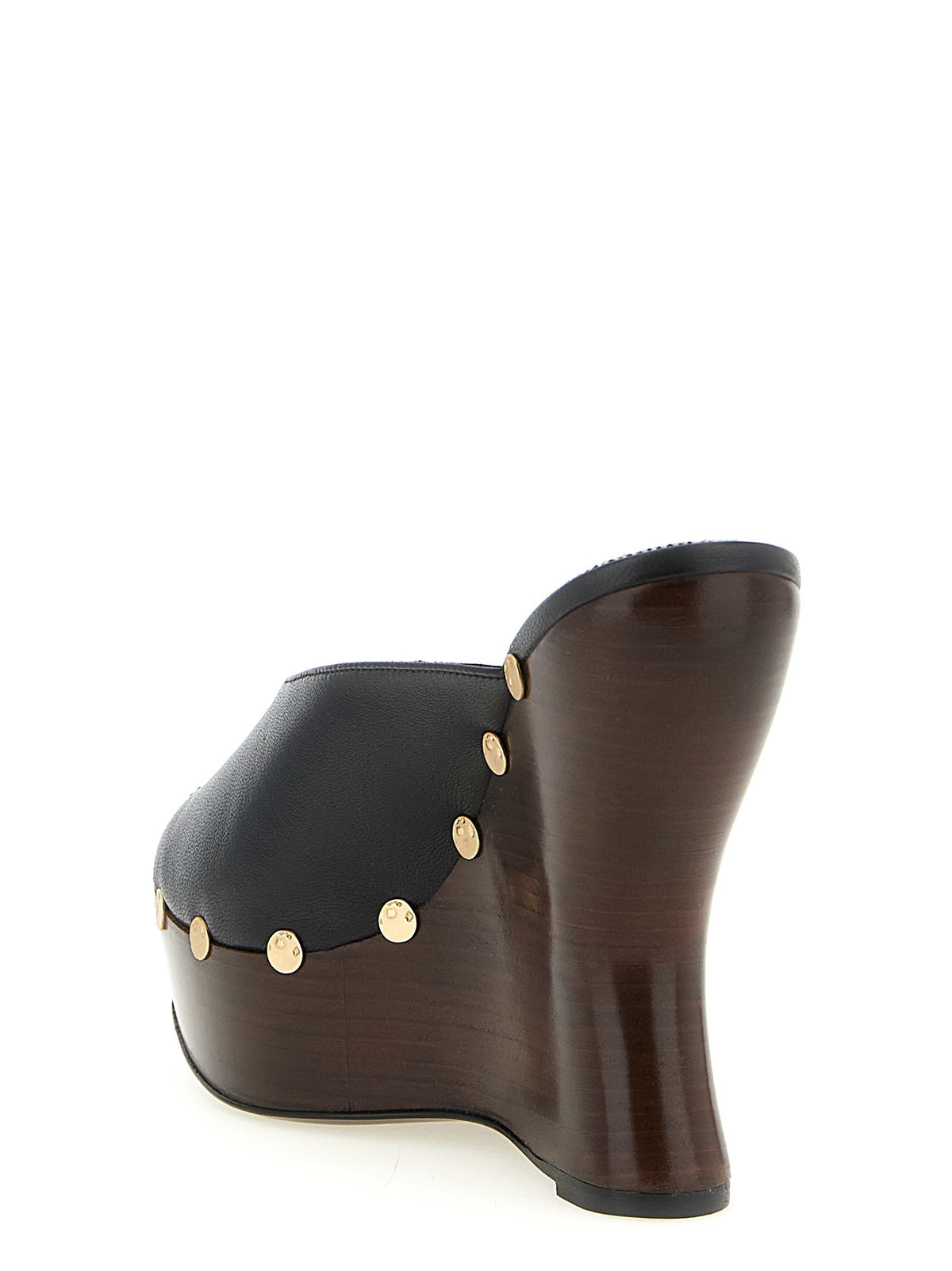 Magda Butrym Leather Mules Black, view 3