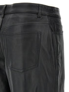 Toteme Leather Pants Black, view 4
