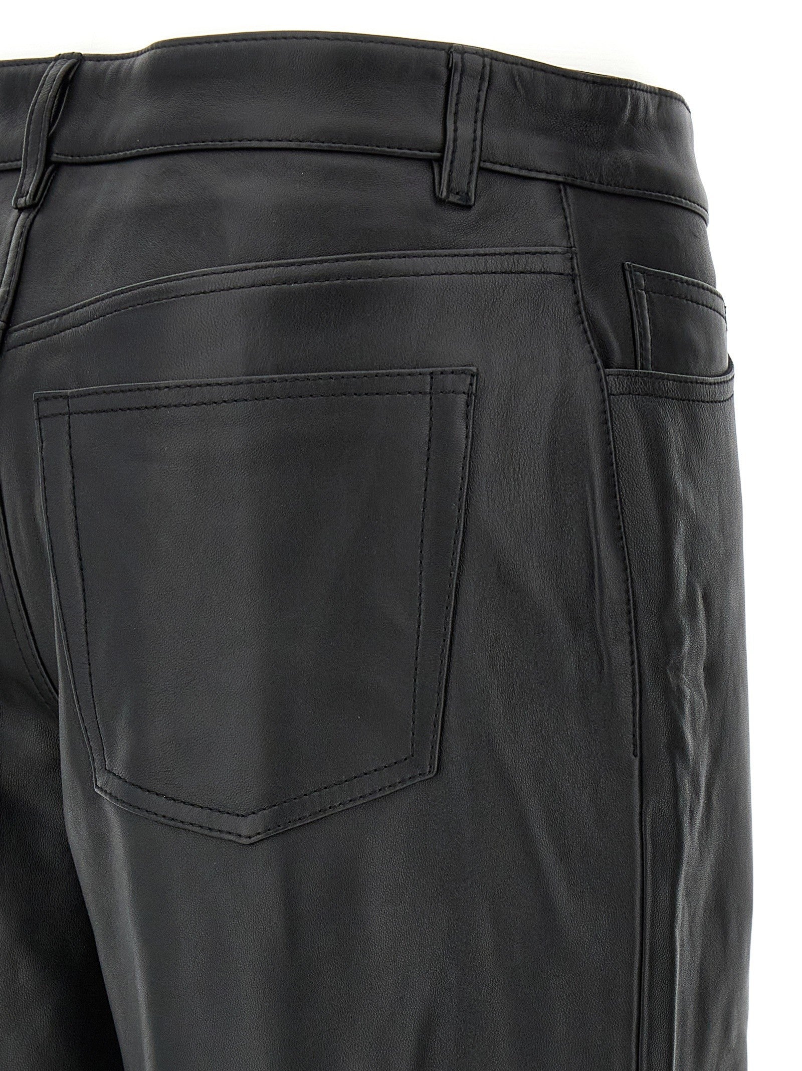 Toteme Leather Pants Black
