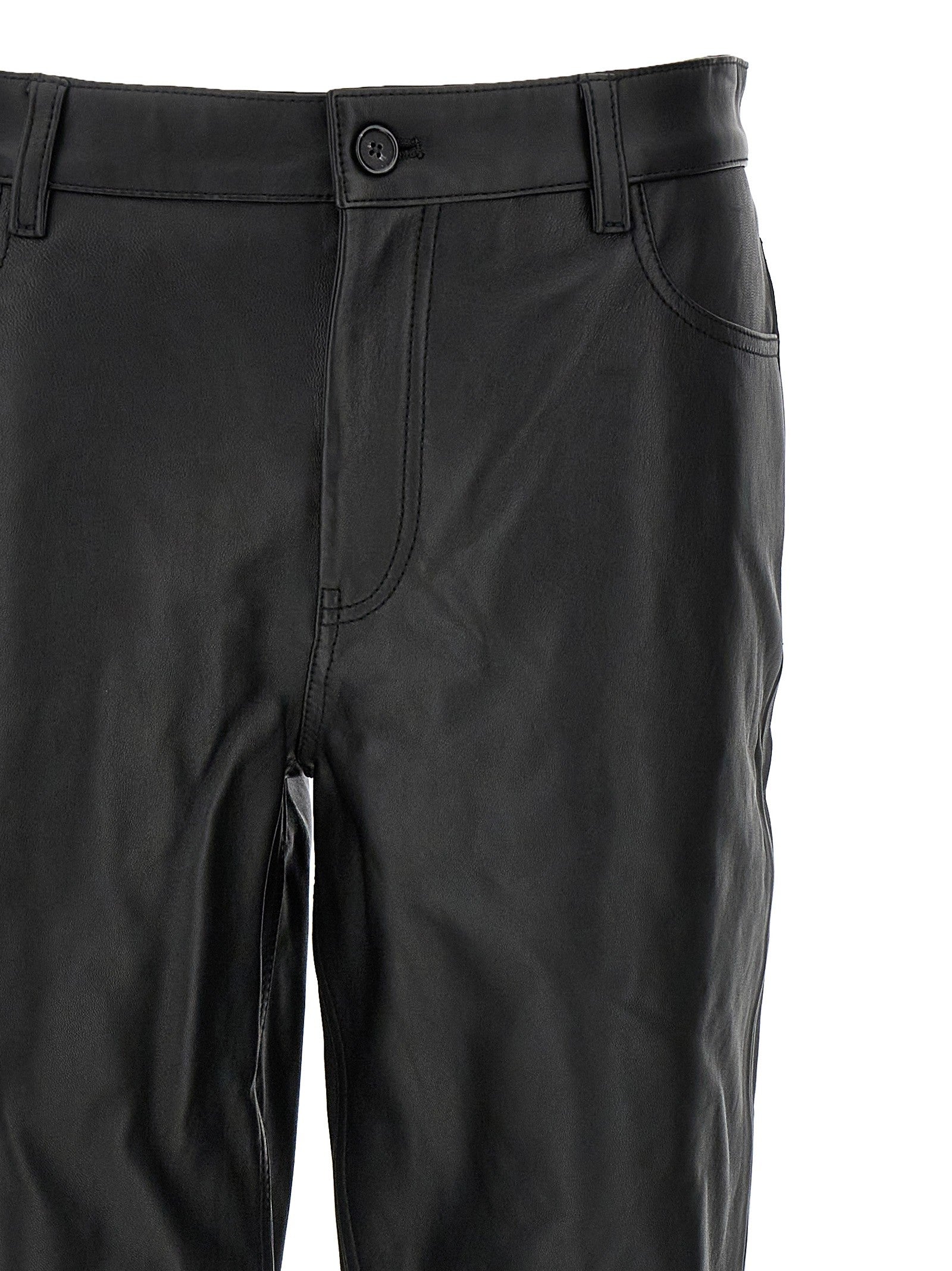 Toteme Leather Pants Black