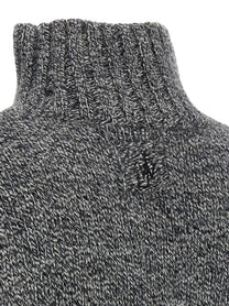 JW Anderson Leather Patch Pocket Sweater Grey