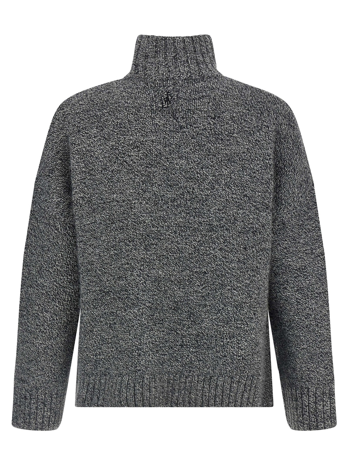 JW Anderson Leather Patch Pocket Sweater Grey