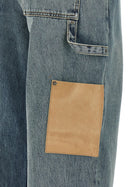 Loewe Leather Pocket Jeans Blue, view 5