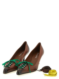 PRADA Leather Pumps Brown