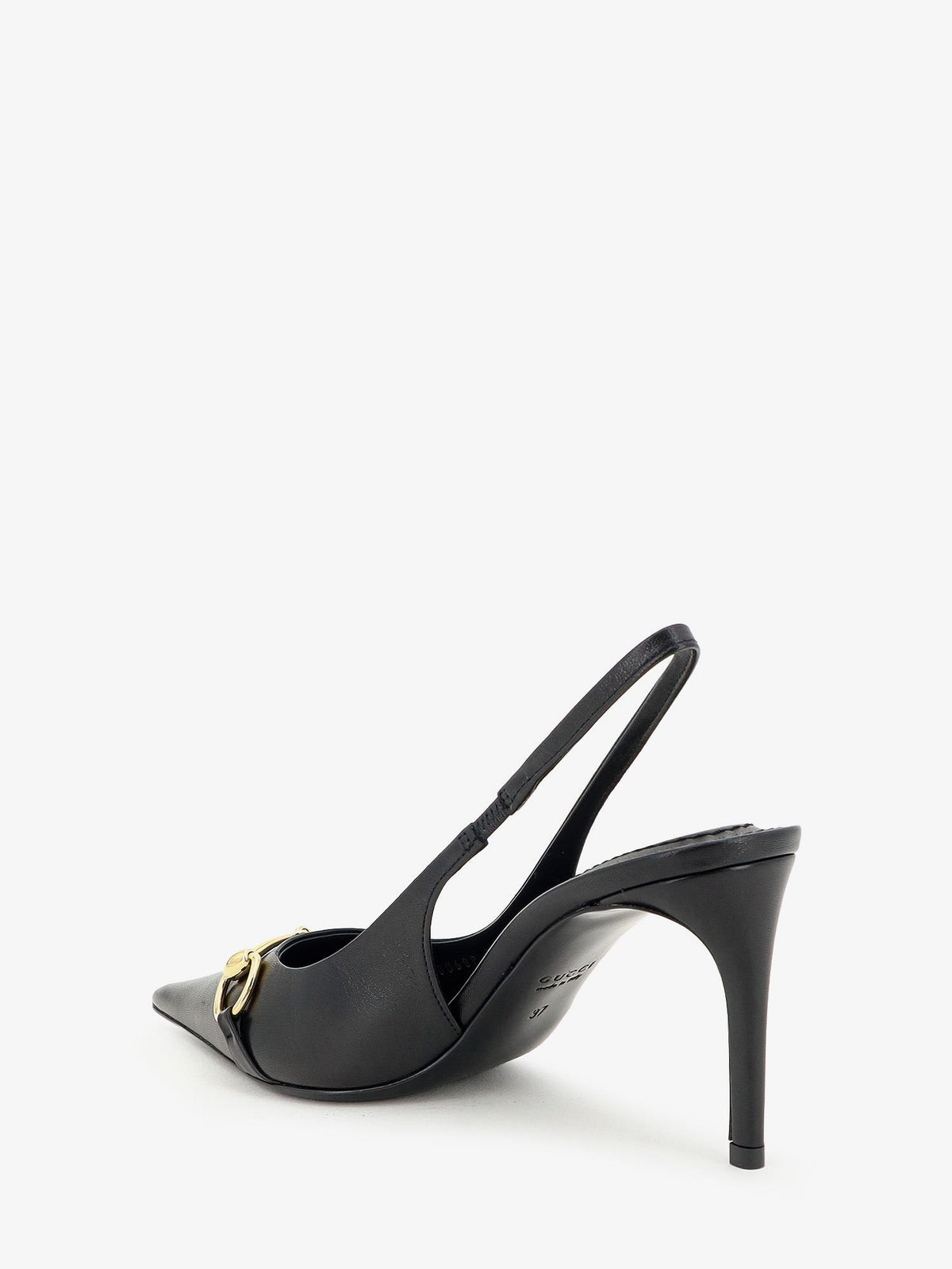 Gucci Women's Leather Pumps Black, view 3