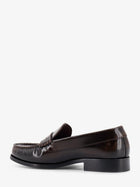 Alohas Women's Leather Rivet Loafers Brown, view 3