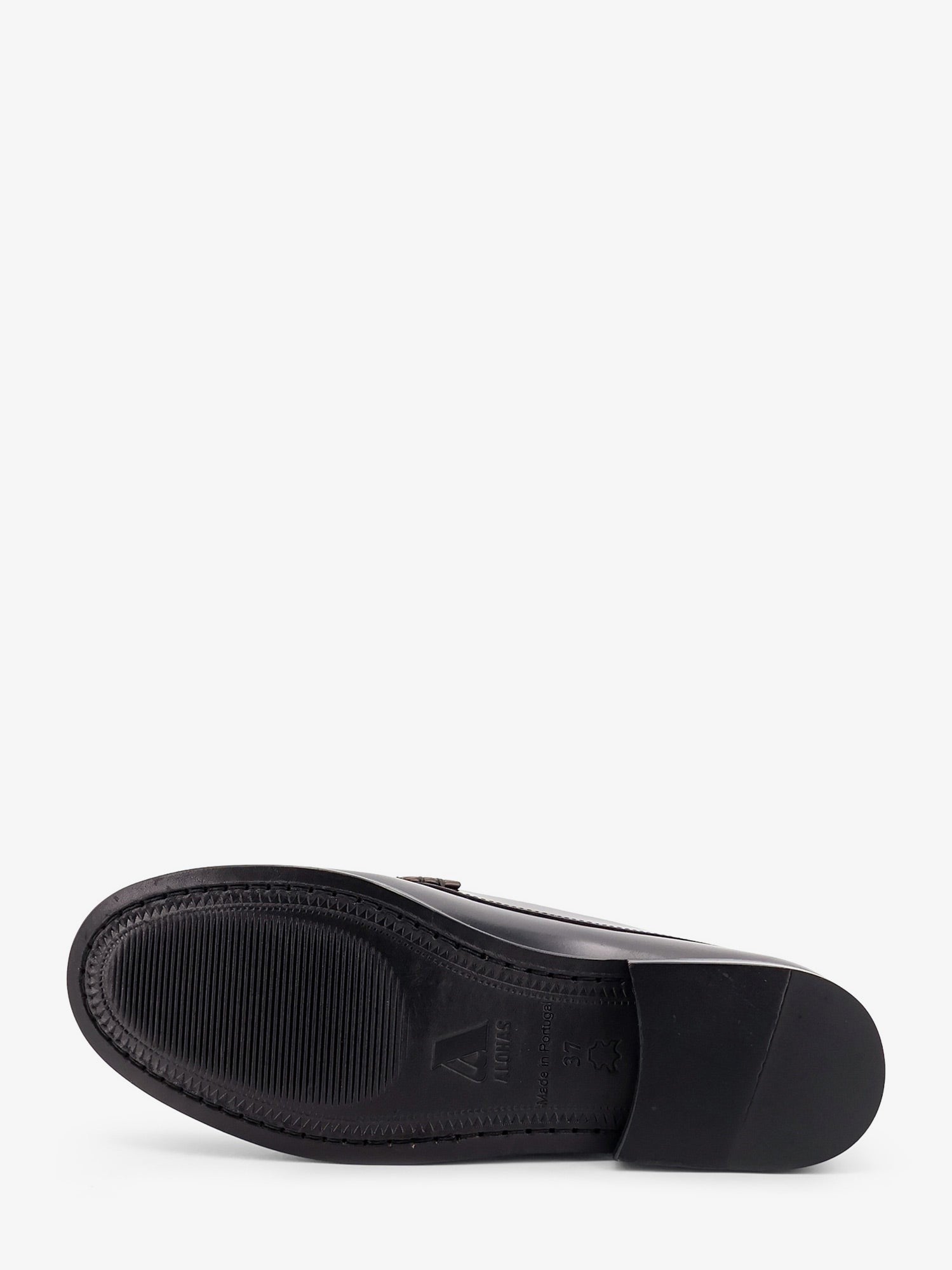 Alohas Women's Leather Rivet Loafers Brown