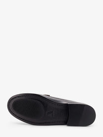 Alohas Women's Leather Rivet Loafers Brown