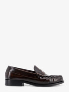 Alohas Women's Leather Rivet Loafers Brown