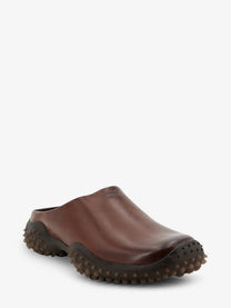 Miu Miu Women's Leather Sabot Brown