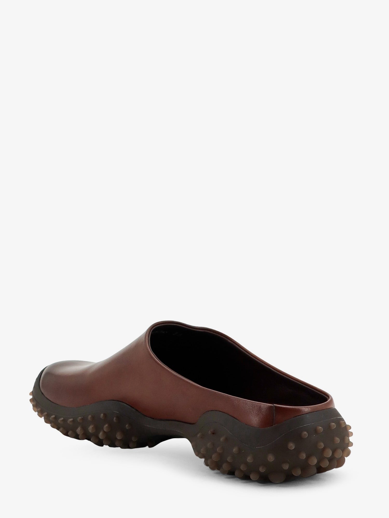 Miu Miu Women's Leather Sabot Brown