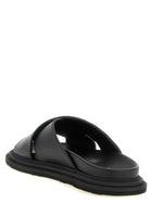 Moschino Leather Sabots Black, view 3