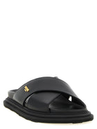 Moschino Leather Sabots Black, view 2