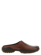 Miu Miu Women's Leather Sabots Brown