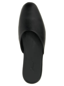 Brioni Leather Sabots Black