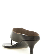 Magda Butrym Leather Sandals Brown, view 3