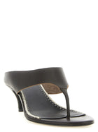 Magda Butrym Leather Sandals Brown, view 2