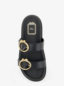 Dior Women's Leather Sandals Black