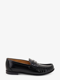 Fendi Women's Leather Scrunch Loafers Black