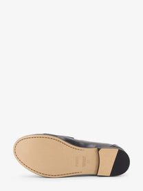 Fendi Women's Leather Scrunch Loafers Black