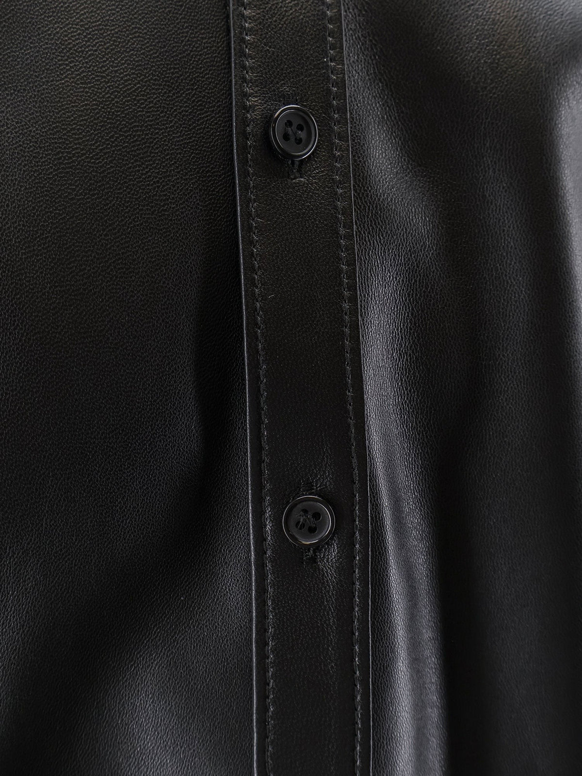 Dolce &amp; Gabbana Men's Leather Shirt Jacket Black