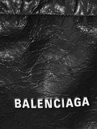 Balenciaga Men's Leather Shopper Phone Holder Black