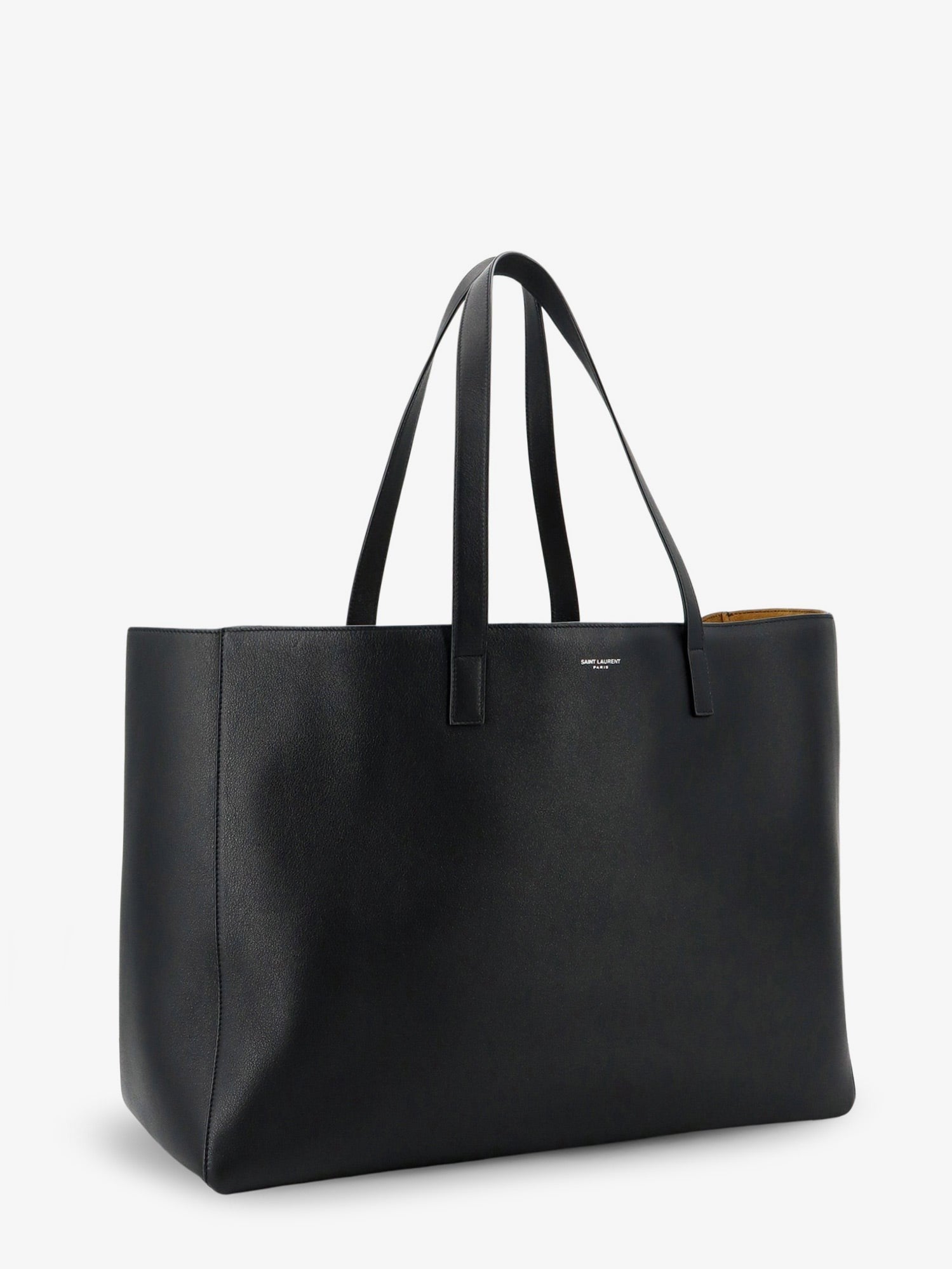 Saint Laurent Men's Leather Shopping Bag Black