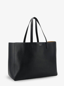 Saint Laurent Men's Leather Shopping Bag Black