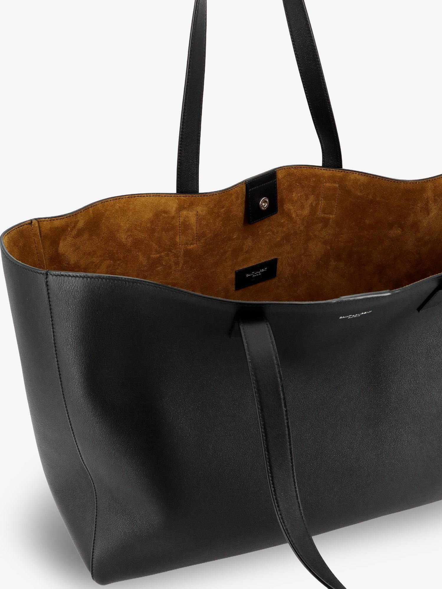 Saint Laurent Men's Leather Shopping Bag Black
