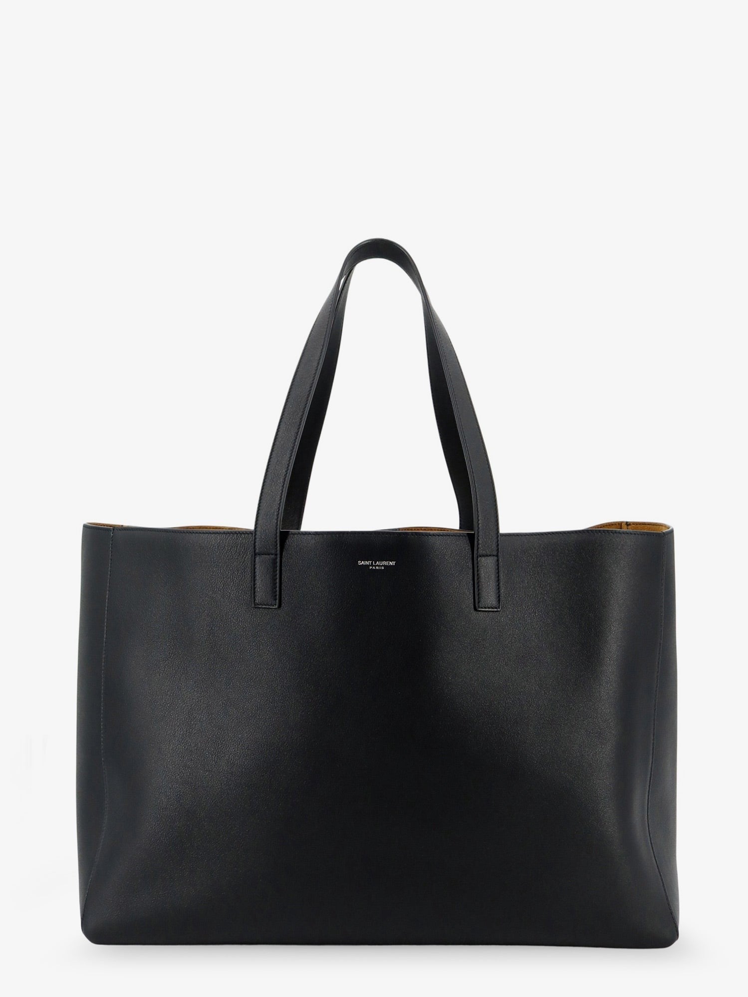 Saint Laurent Men's Leather Shopping Bag Black