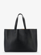 Saint Laurent Men's Leather Shopping Bag Black, view 2