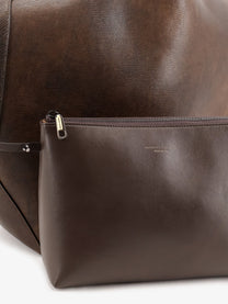 Brunello Cucinelli Women's Leather Shopping Bag Gold