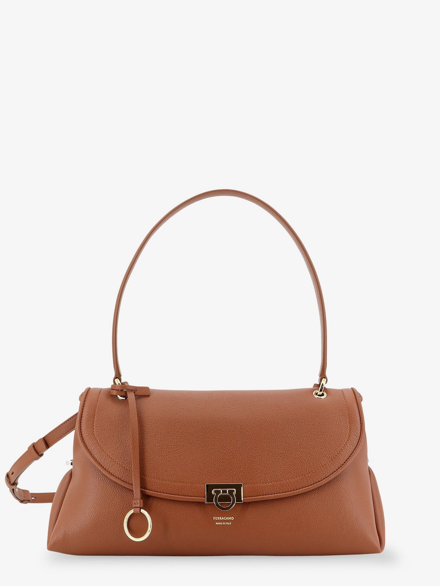Ferragamo Women's Leather Shoulder Bag Brown
