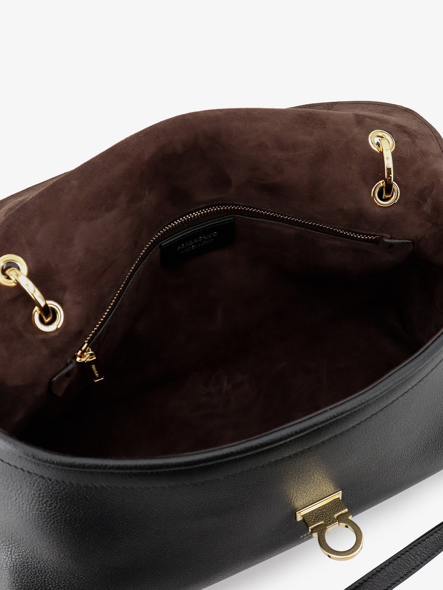 Ferragamo Women's Leather Shoulder Bag Black