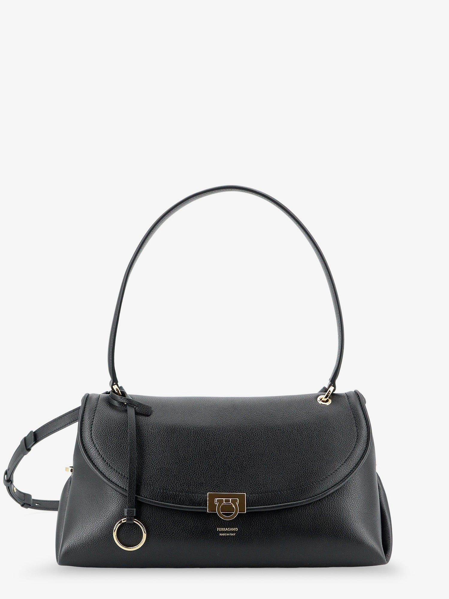 Ferragamo Women's Leather Shoulder Bag Black