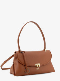 Ferragamo Women's Leather Shoulder Bag Brown