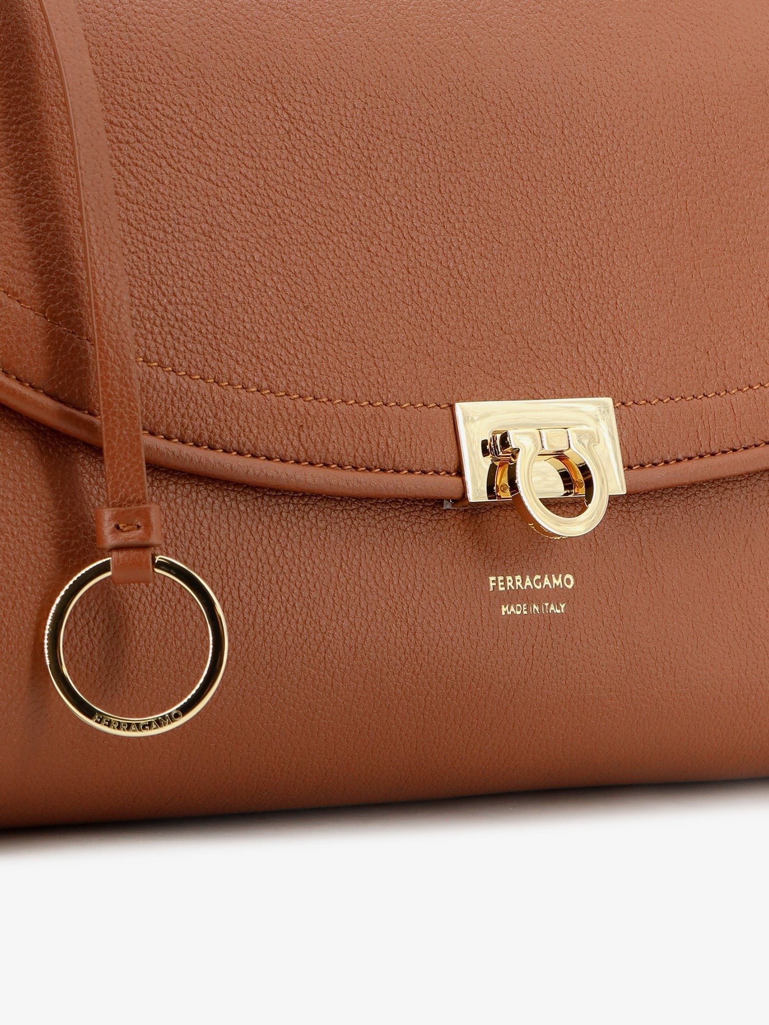 Ferragamo Women's Leather Shoulder Bag Brown