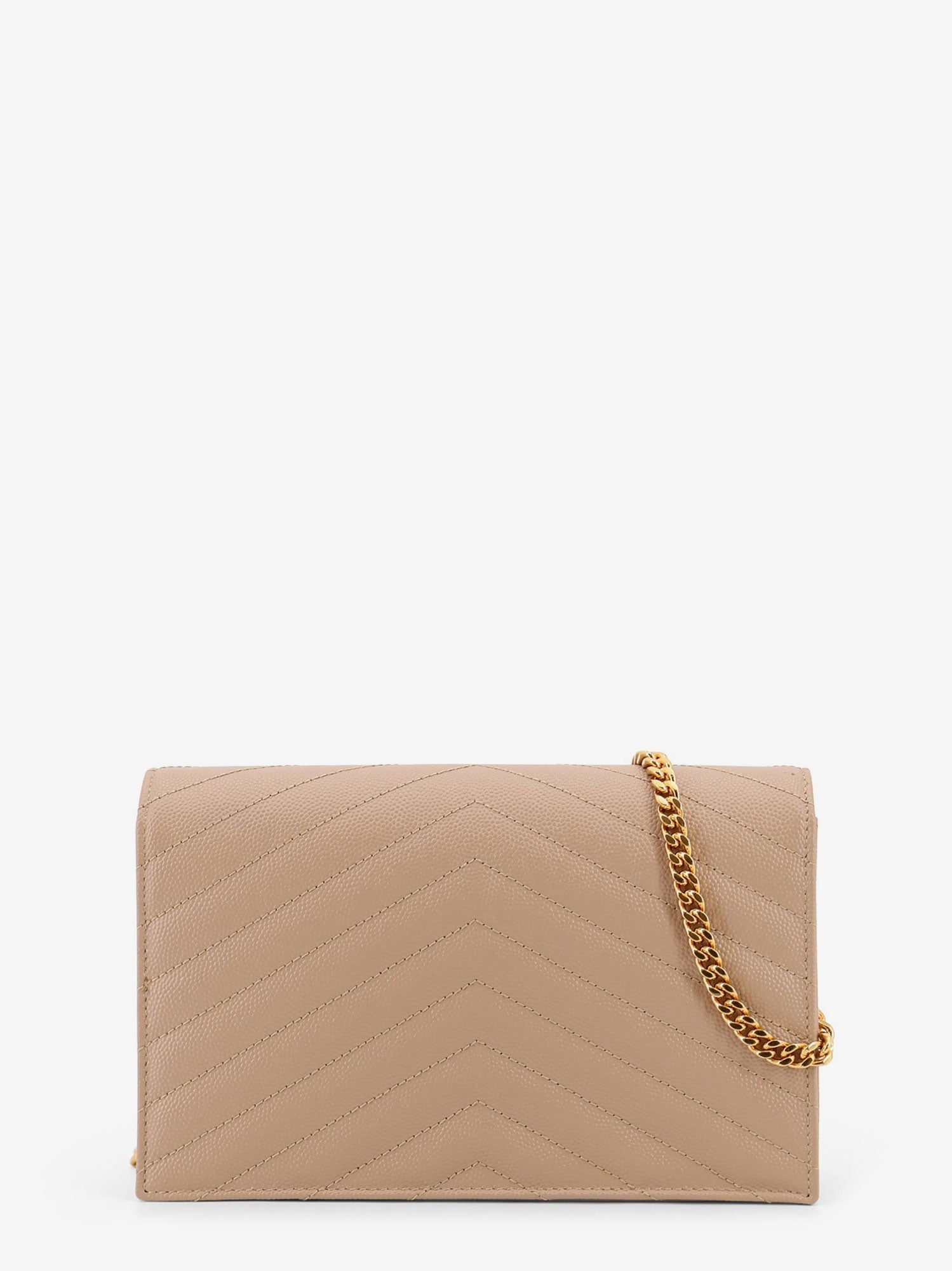 Saint Laurent Women's Leather Shoulder Bag Beige